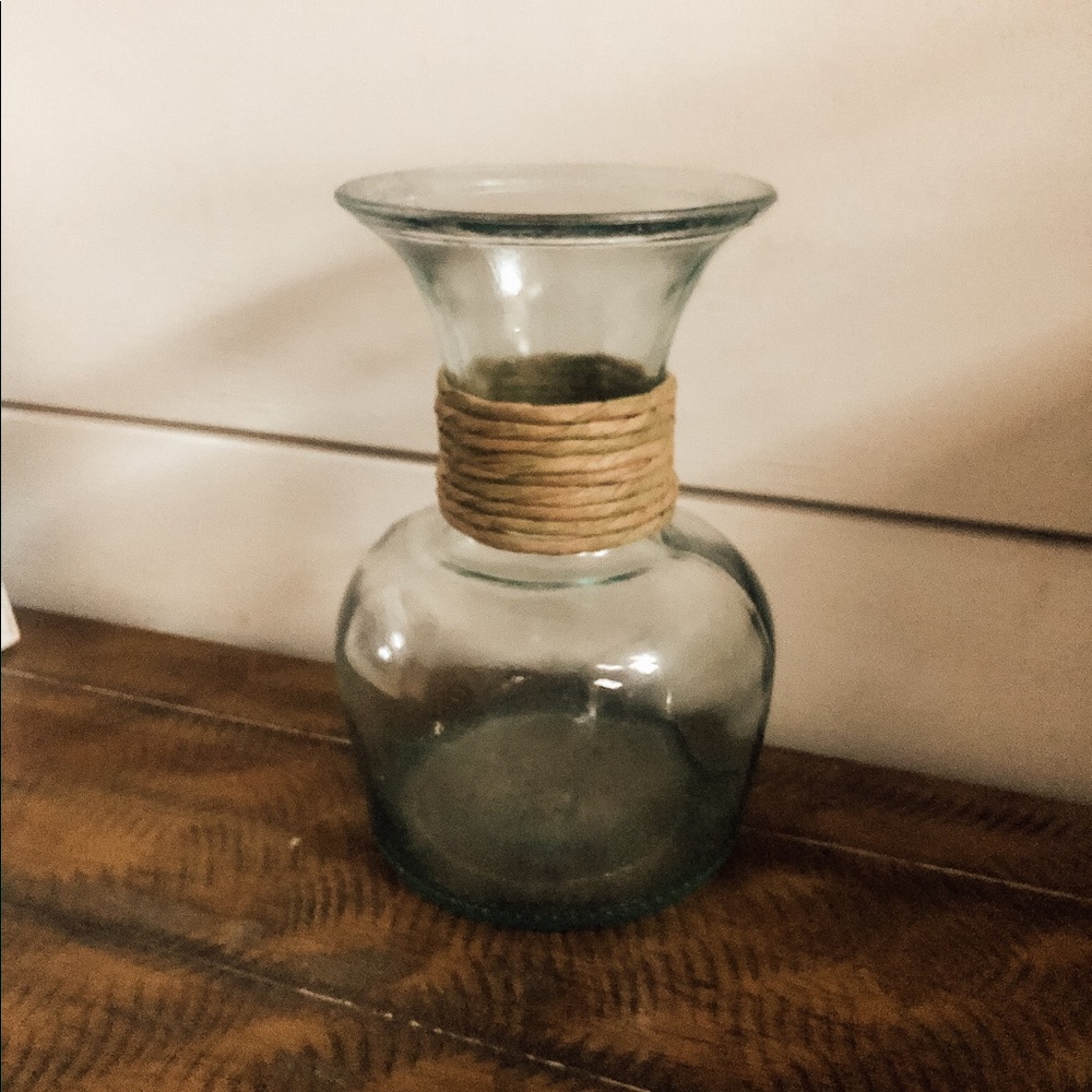 Glass farmhouse vase